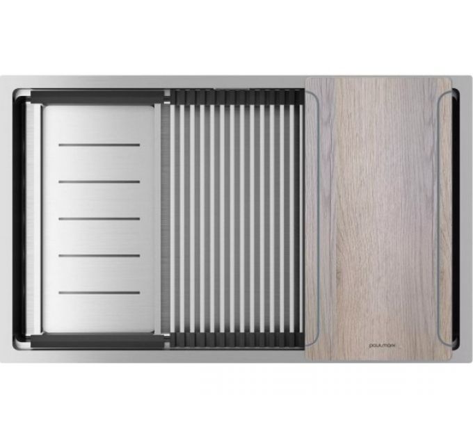 Мойка Paulmark Next-multi sink 74 uni PM787445-BS, брашированная нерж. сталь
