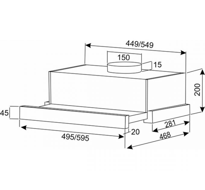 Вытяжка EXITEQ EX-1075 white glass
