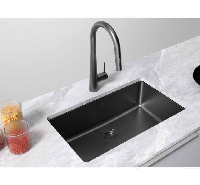 Мойка Paulmark Yuni 76 uni YU76-MBN, матовый черный