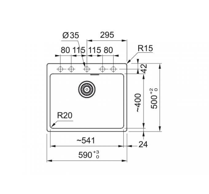 Мойка Franke MRG 610-54 FTL, черный матовый, вент-автомат (114.0696.194)