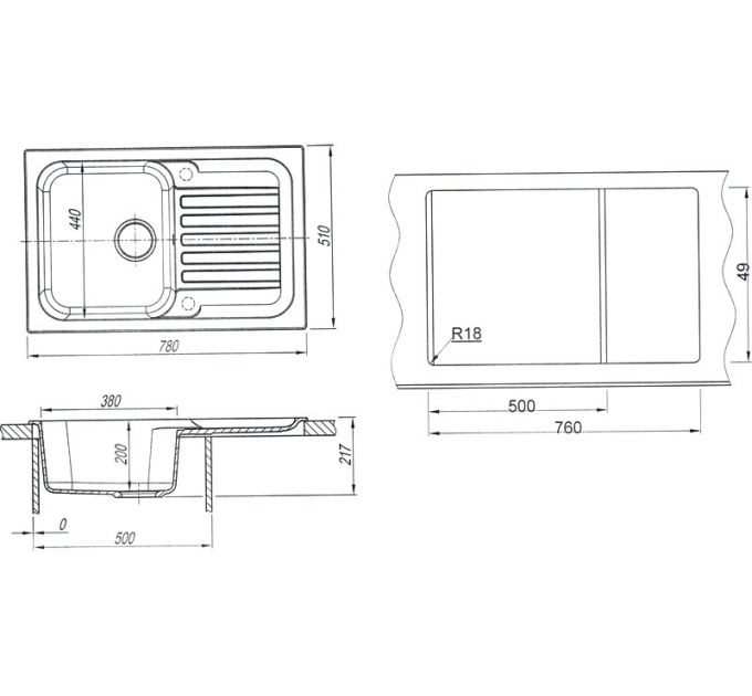 Мойка Dr.Gans АДЕЛЬ черный