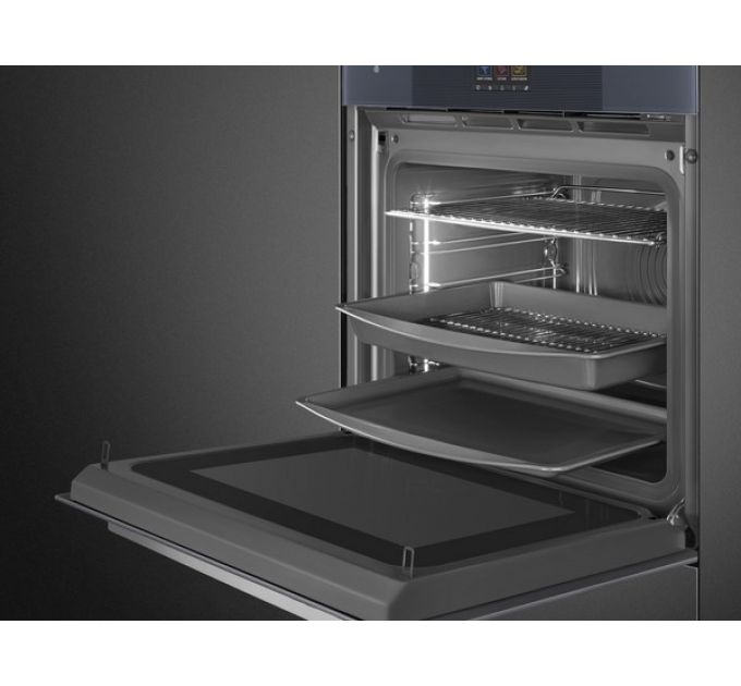 Духовой шкаф SMEG SO6104APG с паром и СВЧ