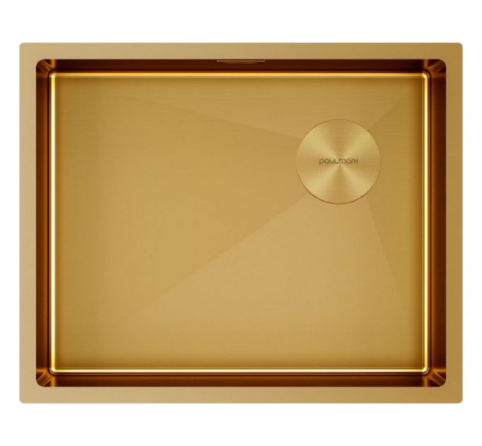 Мойка Paulmark Next-skew 54 uni PM885444-BG, брашированное золото