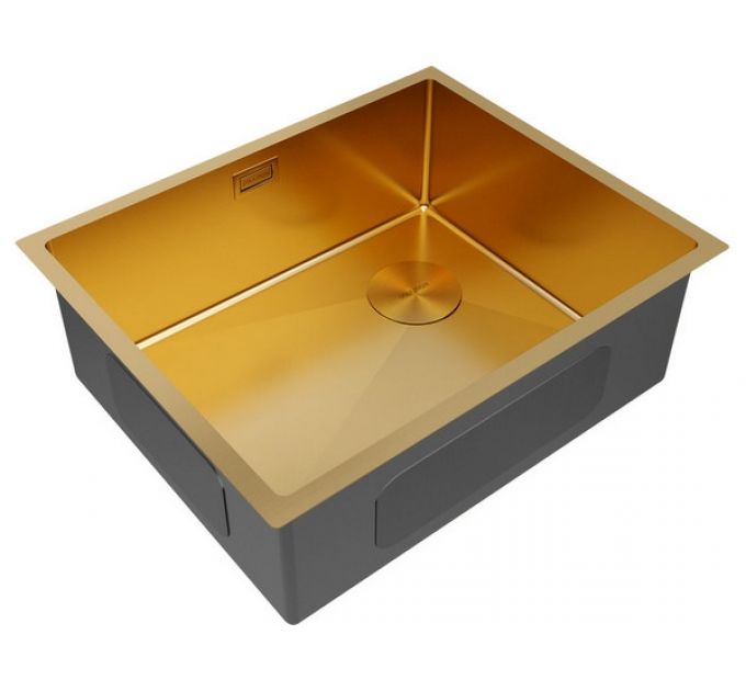 Мойка Paulmark Next-skew 54 uni PM885444-BG, брашированное золото