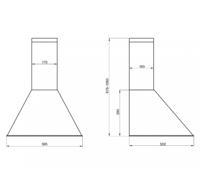 Вытяжка Elikor DE6534WS белый/серебро