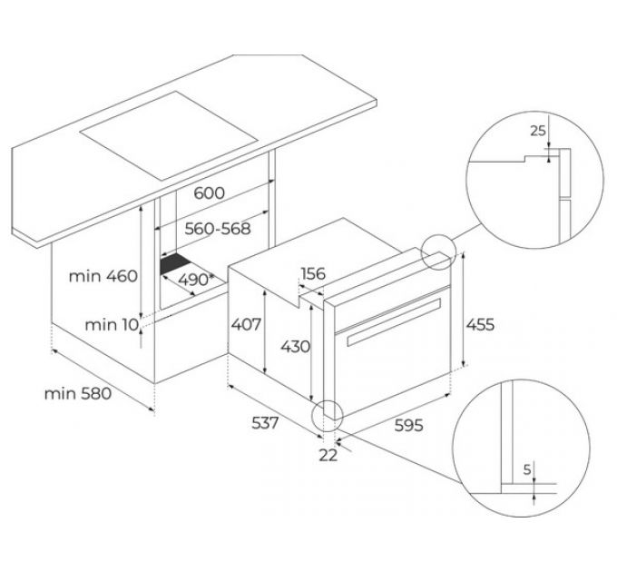 Духовой шкаф TEKA HLC 840 E00 (41531020) компактный