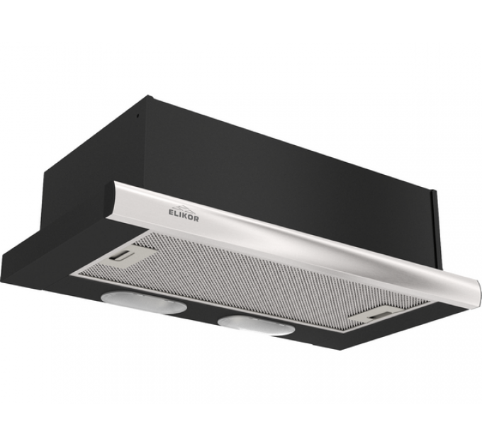 Вытяжка Elikor Интегра 60П-400-В2Л черный/нерж