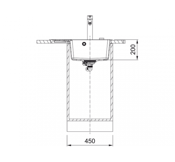 Мойка Franke CNG 611/211-62 TL, черный матовый, чаша справа (114.0639.705)
