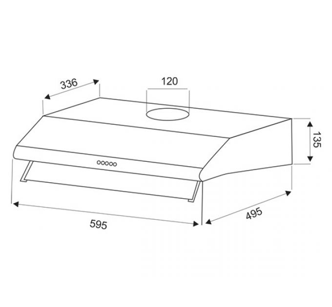 Вытяжка EXITEQ EX-1056 white