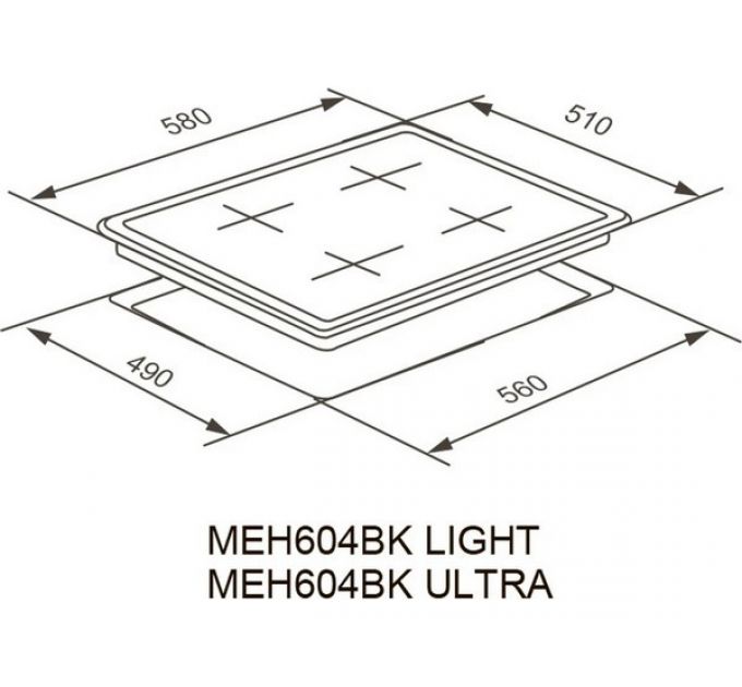 Варочная панель MEFERI MEH604BK ULTRA электрическая