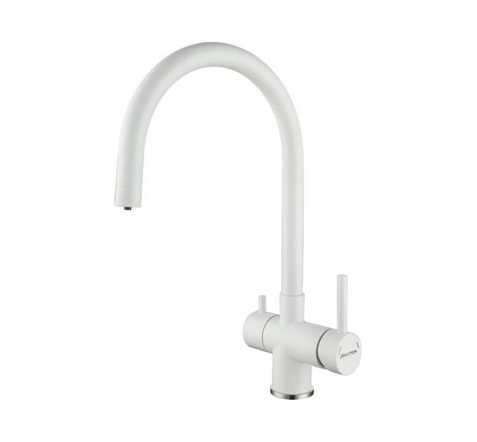 Смеситель Paulmark Heller He213218-WH (431), матовый белый