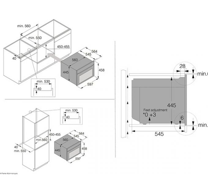 Духовой шкаф ASKO OCSM64BSH компактный c паром и СВЧ