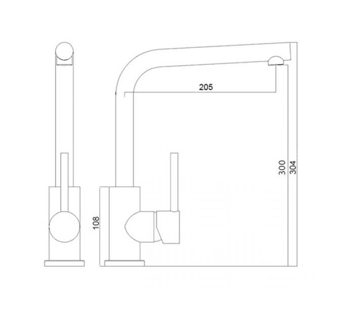 Смеситель Longran Logic LM2103 GunGrey