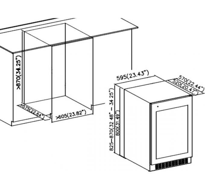Винный шкаф Graude FWK 80.2 встраиваемый