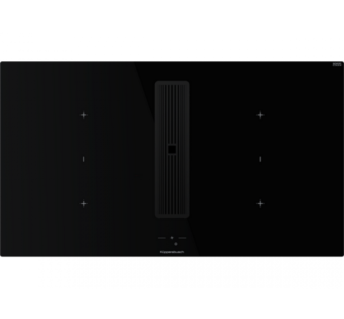 Варочная панель Kuppersbusch KMI 9850.1 SR-E Black Velvet индукционная с вытяжкой