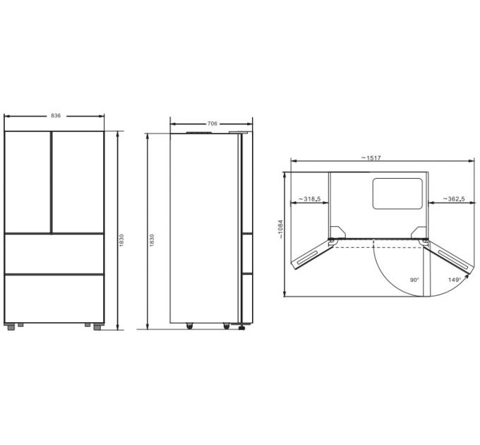 Холодильник Kuppersberg RFFI 184 X