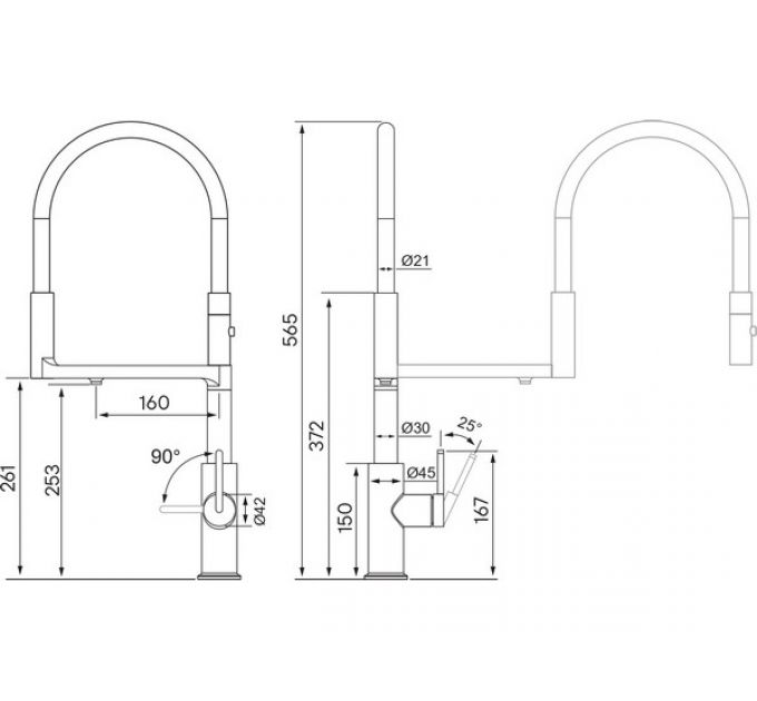 Смеситель Paulmark Tornado To213402-BC, брашированная медь