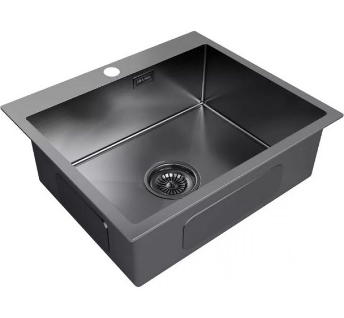Мойка Paulmark Kroner 59 PM215951-GM, вороненая сталь
