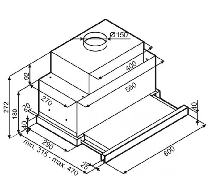 Вытяжка MAUNFELD GALAXY 60 белый