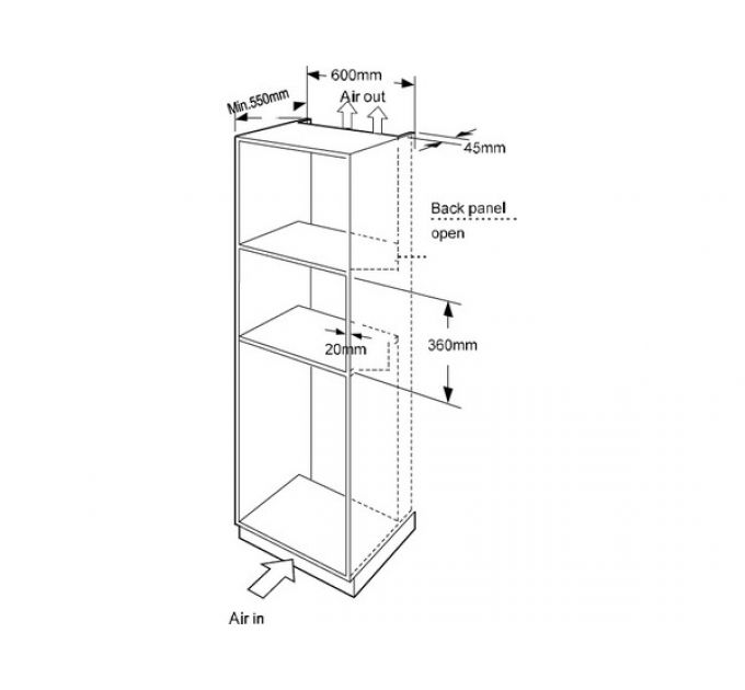 СВЧ - печь MEFERI MMO6020IX POWER