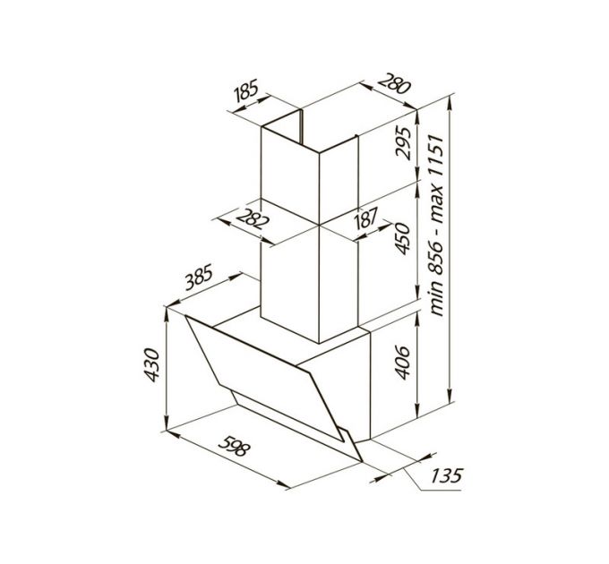 Вытяжка Kuppersberg F 601 BL