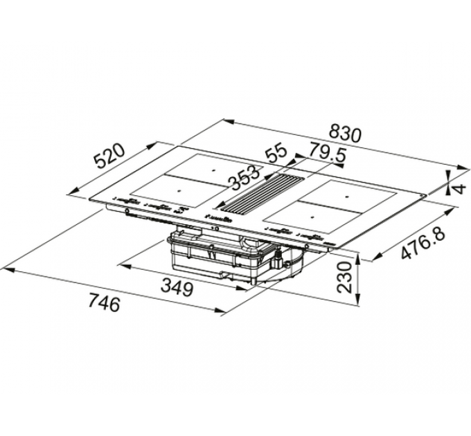 Варочная панель Franke FMY 8391R HI (340.0705.335) индукционная