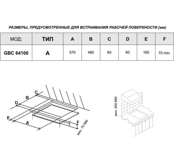Варочная панель Teka GBC 64100 KBN BLACK (112580037) газовая