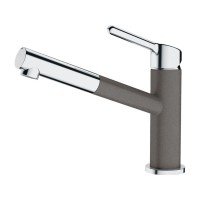 Смеситель Franke Orbit с выдвижным шлангом, хром/серый (115.0623.141)