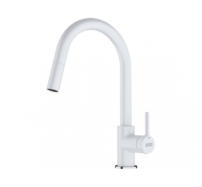 Смеситель Franke Lina с выдвижным шлангом, белый (115.0626.081)