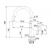 Смеситель Franke Lina с выдвижным шлангом, белый (115.0626.081)