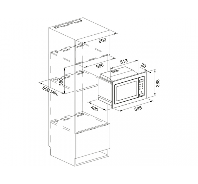 СВЧ - печь Franke FSM 25 MW XS (131.0627.471)