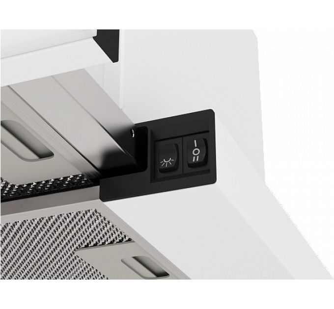 Вытяжка Elikor Slide Glass 60П-1000 белый/белый