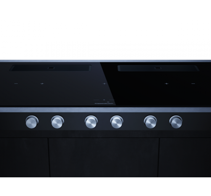 Варочная панель Kuppersbusch KMI 12850.0 SR-E Black Velvet индукционная с вытяжкой