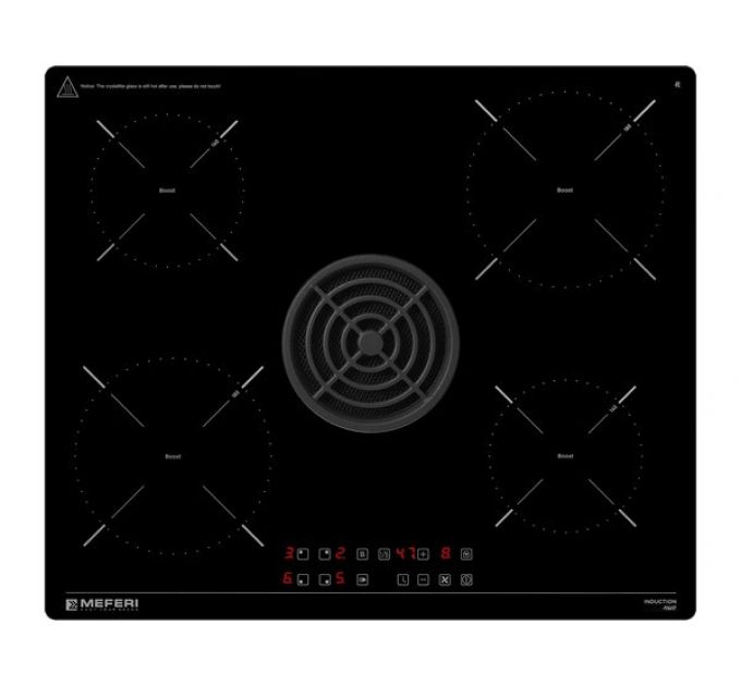 Варочная панель MEFERI XSMART60BK POWER индукционная с вытяжкой
