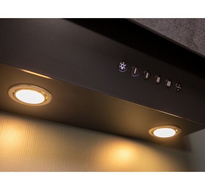 Вытяжка Elikor Рубин Ceramics S4 90П-700-Э4Д антрацит/бронзовый травертин