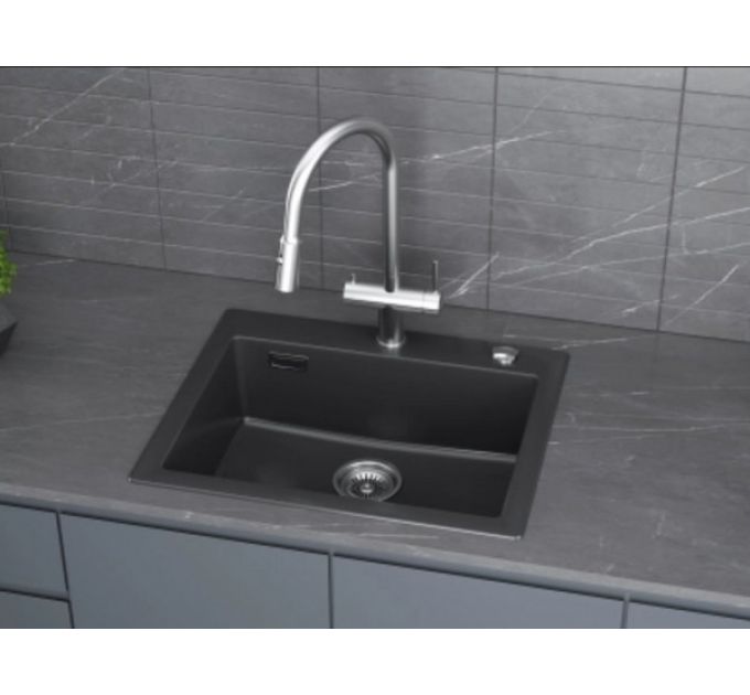Мойка Kuchenstern TOPKERAM 60 керамический черный