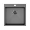 Мойка Paulmark Kroner 51 PM215151-GM, вороненая сталь