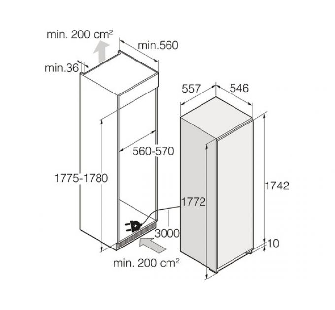 Морозильная камера ASKO RBF576DND1 встраиваемая
