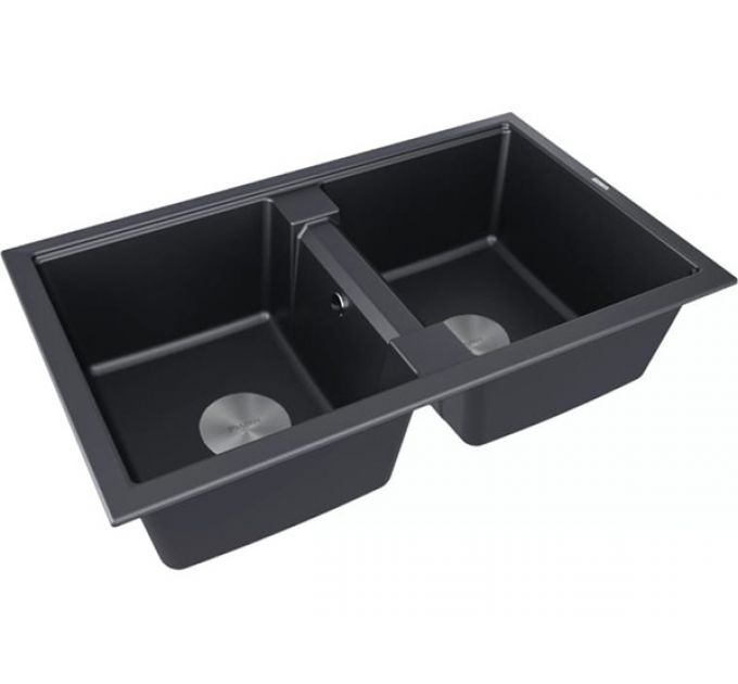 Мойка Paulmark Tandem 80/2 PM238150-BLM, черный