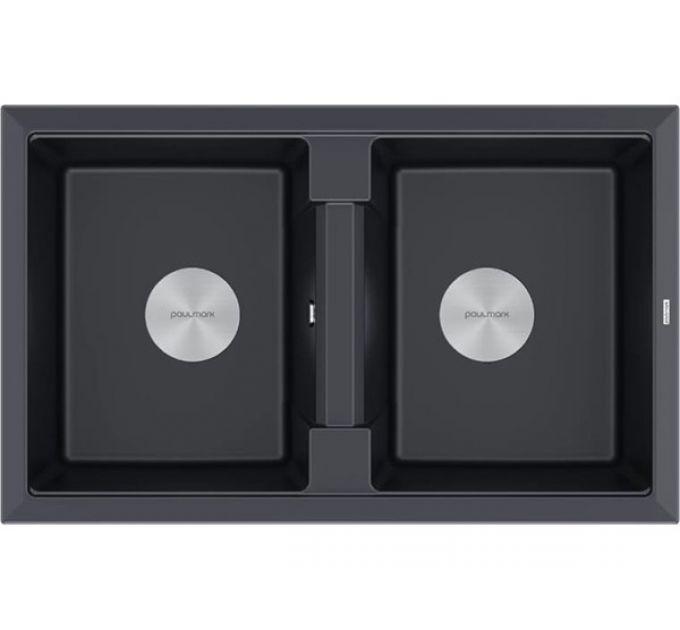 Мойка Paulmark Tandem 80/2 PM238150-BLM, черный