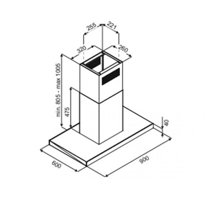 Вытяжка De Dietrich DHI2963B