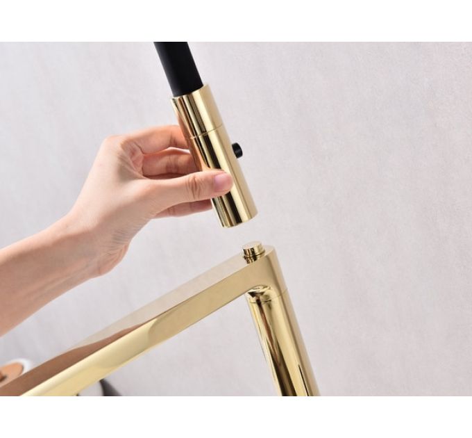 Смеситель Paulmark Tornado To213402-G, золото