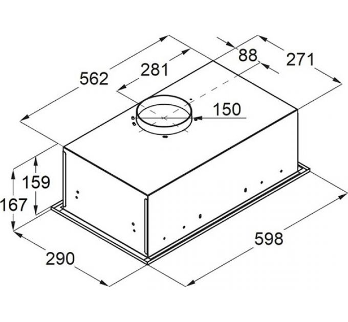 Вытяжка MAUNFELD Crosby 850LED нерж. сталь