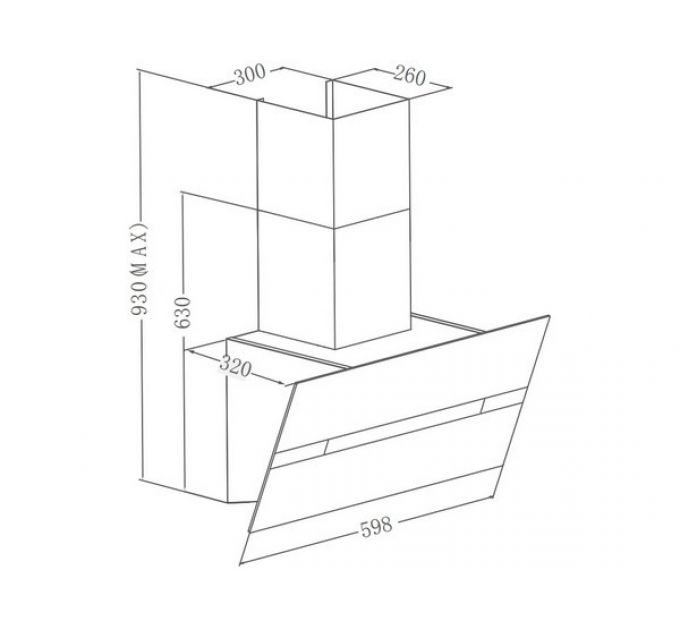 Вытяжка MEFERI AIRBOX60WH COMFORT PLUS