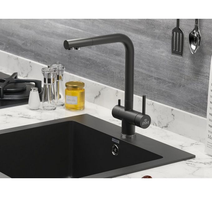 Смеситель Paulmark Skalen Sk213020-AN (401), антрацит