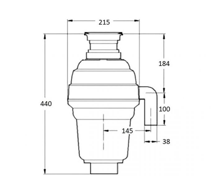 Измельчитель пищевых отходов BoneCrusher 1000