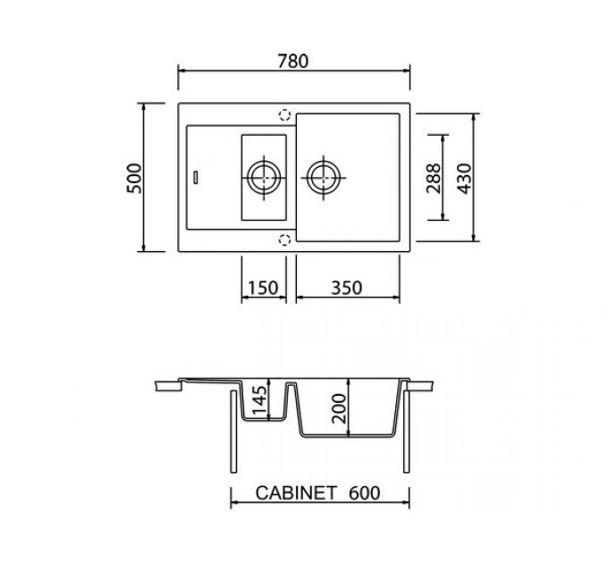 Мойка Longran Amanda AMG780.500 15 - 93 Marone