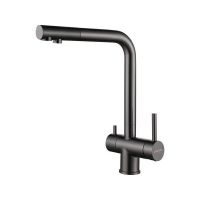 Смеситель Paulmark Skalen Sk213020-GM, вороненая сталь