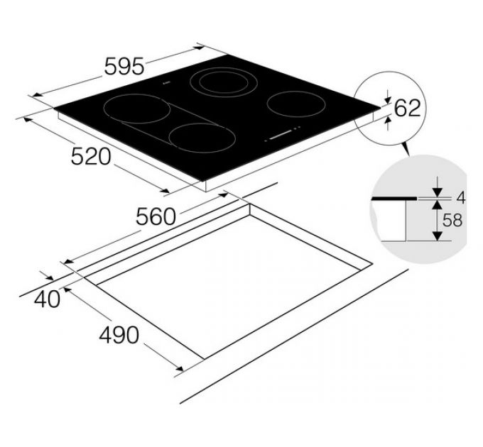 Варочная панель ASKO HCL634G электрическая