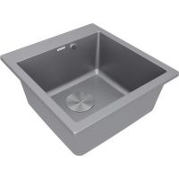 Мойка Paulmark Kante 50 PM105152-GRM, серый металлик